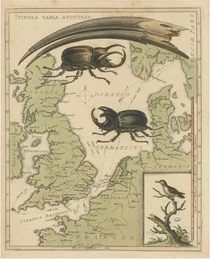 Map of Great Britain and Northern Europe, 1746