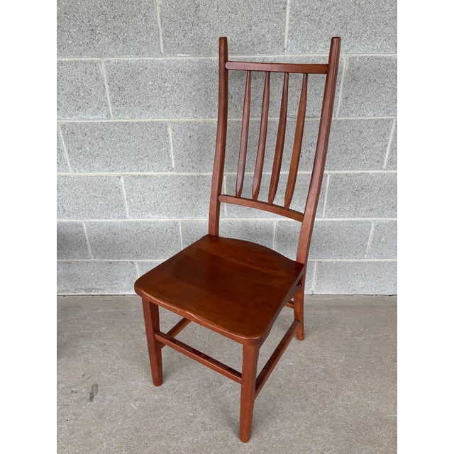 Hunt Country Mission Style Cherry Side Chairs - A Pair For Sale In Philadelphia - Image 6 of 11