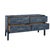 Contemporary Matthew Izzo Home Etta Navy Blue Burl Wood Four Drawer Chest of Drawers For Sale - Image 3 of 6