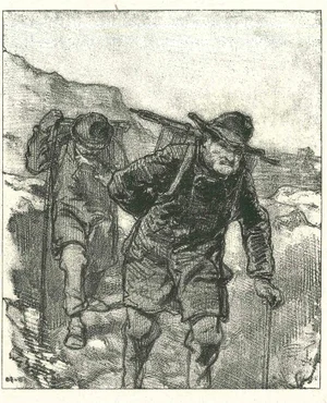 After Paul Gavarni, Mountaineers, Original Lithograph, 1881