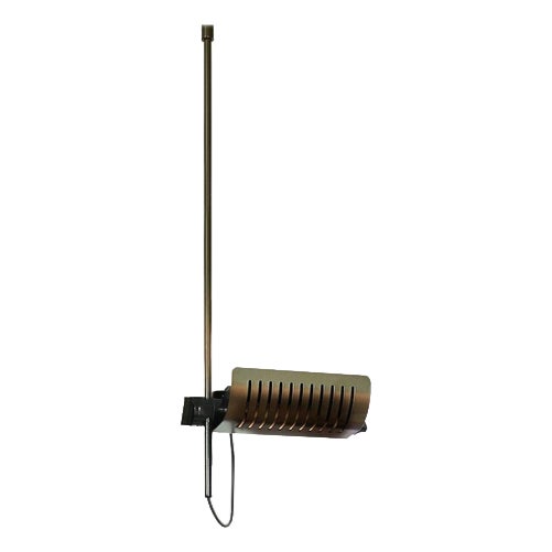 Colombo 885 Ceiling Lamp in Anodic Bronze by Joe Colombo for Oluce For Sale