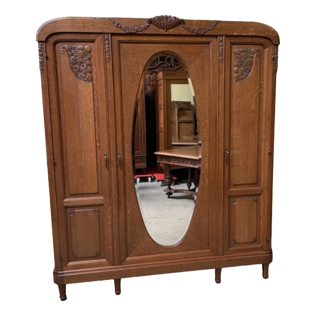 Antique Art Deco Linen Cupboard, 1932 For Sale