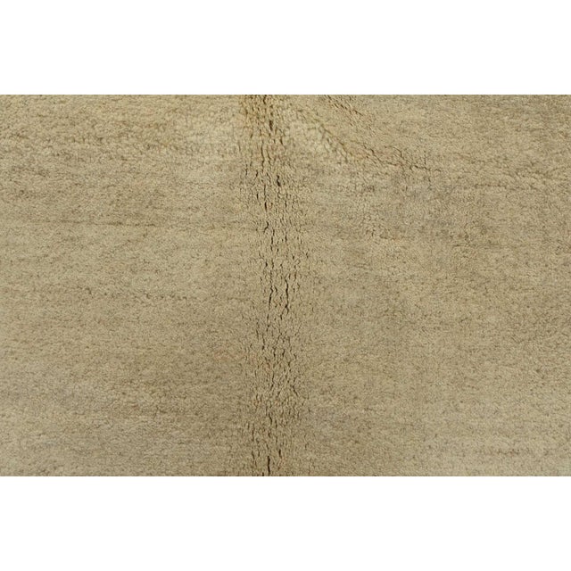 Beige Gabbeh Rug 5’6” X 7’6” Beige Wool Contemporary Hand-Knotted Carpet For Sale - Image 8 of 14