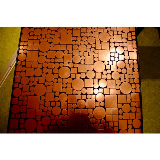 Limited Edition Copper Mosaic Coffee Tables by Robert Hirche for Rosenthal, 1970s, Set of 2 For Sale - Image 6 of 9
