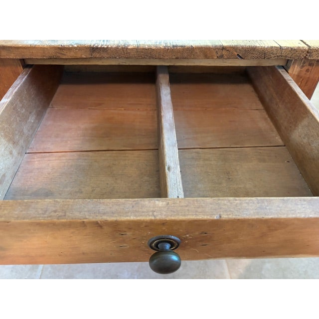 Wood 19th Century Antique Pine Coffee Table For Sale - Image 7 of 11