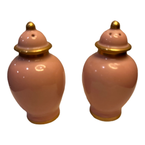 1970s Mid Century Modern Porcelain Salt and Pepper Shakers