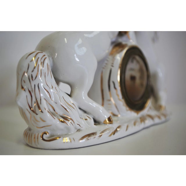 Glass German Kaiser Clock from Cavallino Cornetti, 1950s For Sale - Image 7 of 14