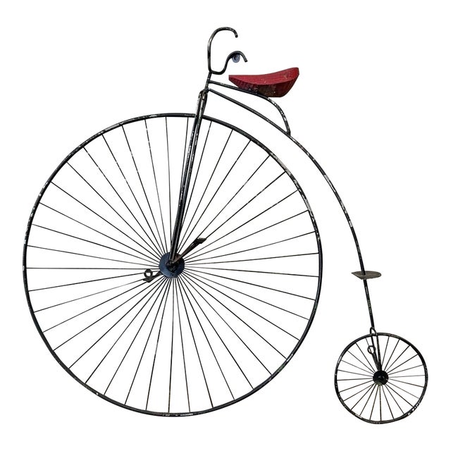 Curtis Jere Penny-Farthing Bicycle Wall Sculpture For Sale
