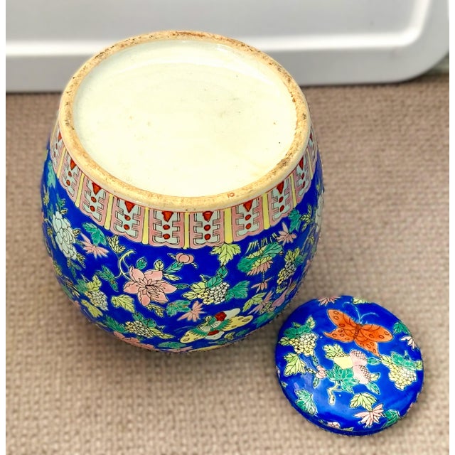 1970s Chinoiserie Lidded Jar For Sale - Image 12 of 12