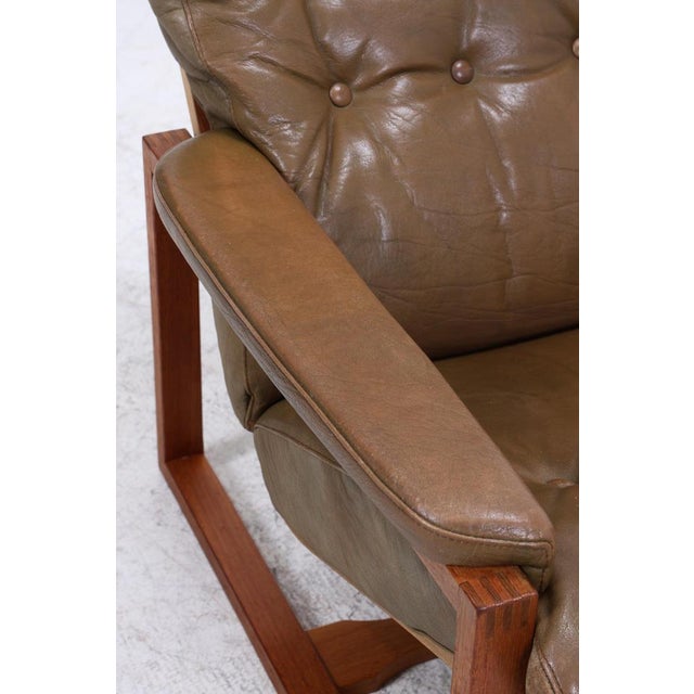 Brown Mid-Century Teak Chair from Jydsk Møbelværk, Denmark, 1960s For Sale - Image 8 of 18