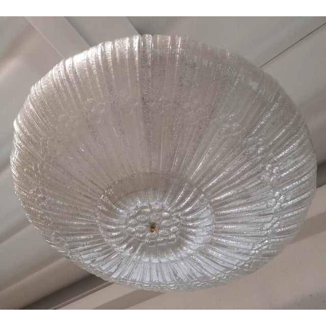 Italian White Murano Glass Pendant, 2000 For Sale - Image 7 of 11