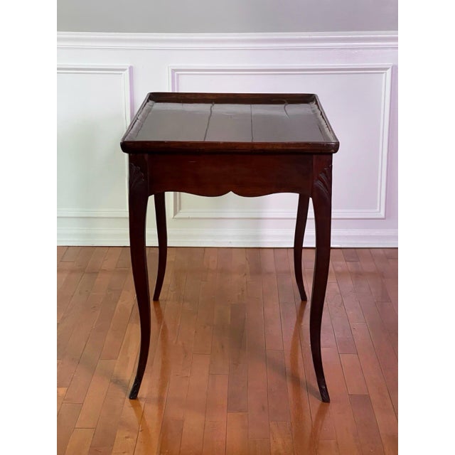 Antique French Provincial Louis XV Style Mahogany Tea Table, Circa 1900 For Sale - Image 4 of 15