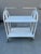 1970's Italian Fratelli Guzzini Style White Bar Cart For Sale - Image 9 of 9