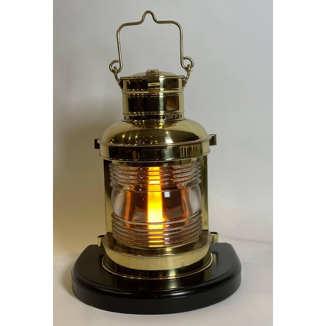 Solid Brass Ships Masthead Lantern For Sale - Image 4 of 11