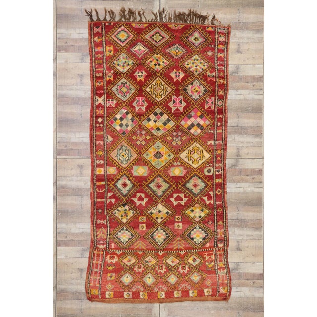 Late 20th Century Late 20th Century Vintage Moroccan Rug 05'04 X 10'08 For Sale - Image 10 of 10
