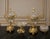 Early 19th Century French Rococo Gold Plated Crystal Urn & Centerpiece Set - Gilt Bronze Baroque Decorative 3 Piece For Sale - Image 5 of 6