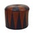 Vintage Round Pouf in Two-Tone Skai Sixties, 1960s For Sale - Image 10 of 12