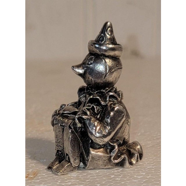 1950s Collection of Three Sterling Silver Figures For Sale - Image 10 of 12