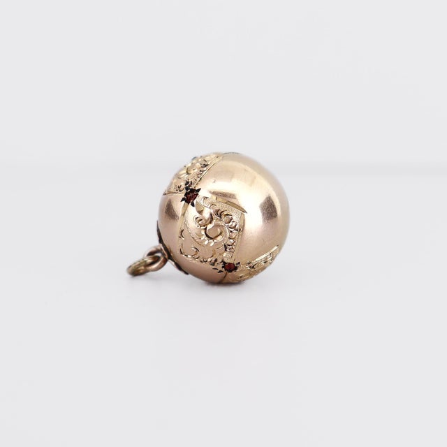 Antique Victorian / Aesthetic Period Gold Plated Bracelet Charm or Watch Fob For Sale In Philadelphia - Image 6 of 9