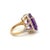 Metal VRJewels 13.33ct Amethyst Large Center Stone Ring Size 7 With 1.13ct Diamonds in 14k Gold For Sale - Image 7 of 16