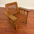 Brown Vintage Oak & Cane Mission Style Rocking Chair With New Leather Cushions For Sale - Image 8 of 18