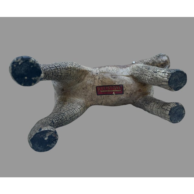 Antique C1910 Kleistone Rubber Scottie Terrier Dog Doorstop 14” Rare Original For Sale - Image 4 of 7