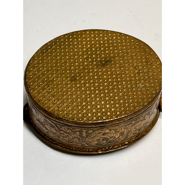 19th Century Vienna Miniature Portrait Gilt Bronze Box For Sale - Image 10 of 12