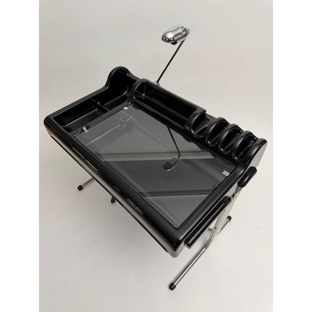 1970s Black Orix Desk by Vittorio Parigi & Nani Prina for Molteni, Italy, 1970s For Sale - Image 5 of 18