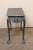 English Carved Wood Dark Gray Console For Sale - Image 9 of 11