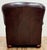 Wood Vintage Oversized Tufted Leather Writers Chair With Ottoman For Sale - Image 7 of 18