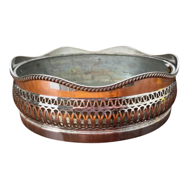 Antique Gorhan Silver Plated Centerpiece Flower Basket For Sale