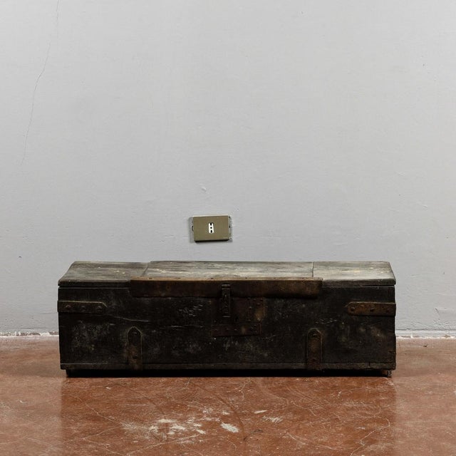 Wooden and Iron Case, Late 1800s For Sale - Image 9 of 9