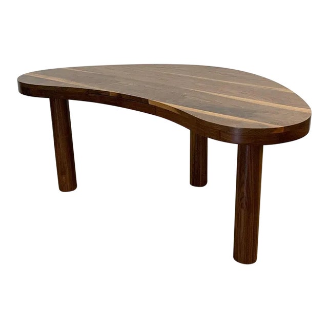 Curvas Desk Three Leg Solid Walnut Upgrade Edition For Sale