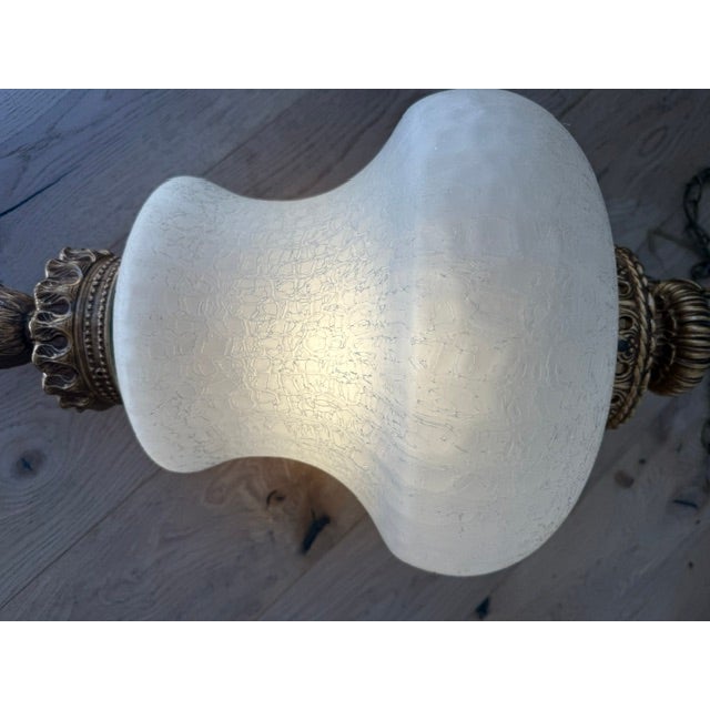 1940s Large and Rare Hollywood Regency Pendant Light For Sale In San Francisco - Image 6 of 7