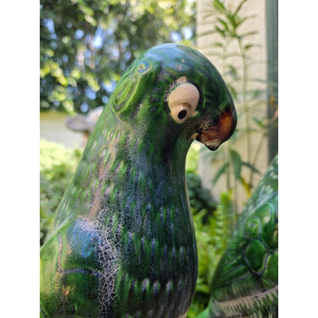 1960s Large Vintage Parrot Finials, Pair For Sale - Image 4 of 6
