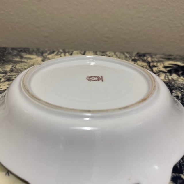 Noritake Hand-Painted Trinket Dish Featuring an Art Deco Floral Tulip Design For Sale In New Orleans - Image 6 of 6