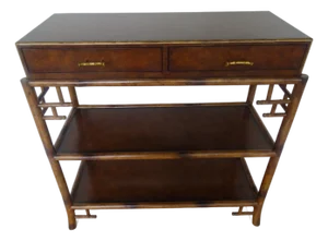 Faux Bamboo Console by Theodore Alexander
