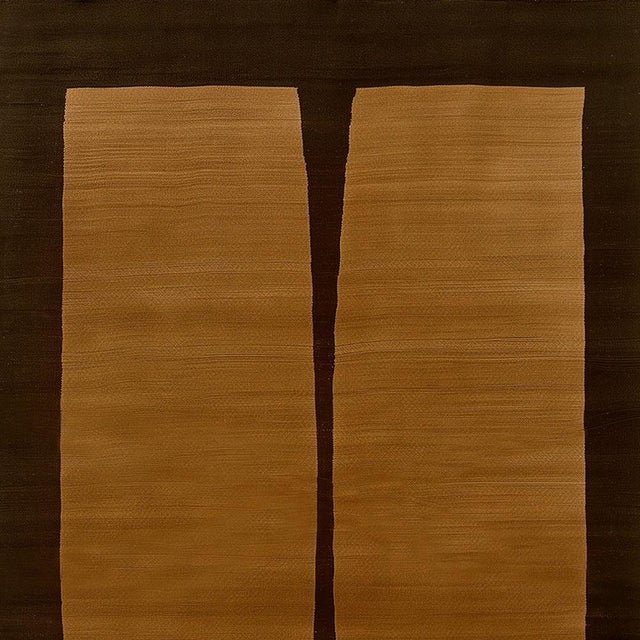 Contemporary Tobacco Modern Rectangular Rug by Tapis Studio for Hommés Studio For Sale - Image 3 of 5