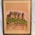Château de Luynes lithograph hand colored with pastels and colored pencils by Barday.