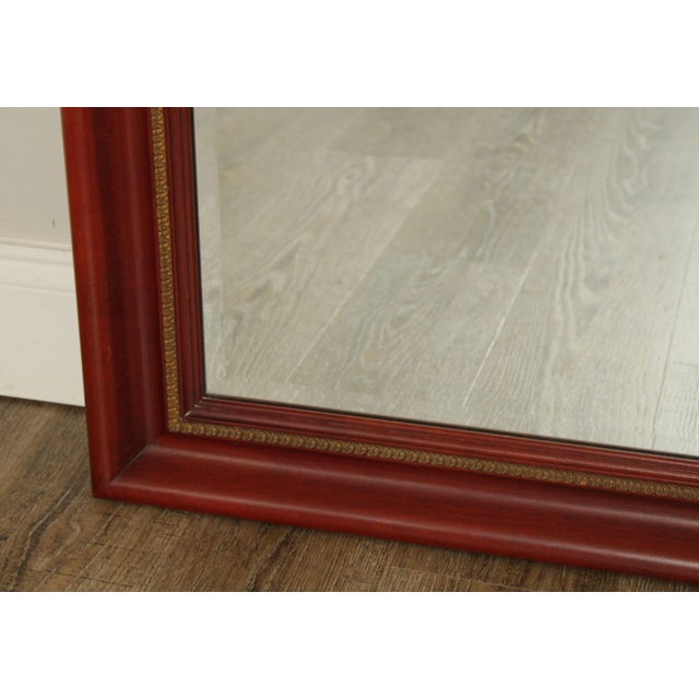 Vintage Cherry & Partial Gilt Frame Wall Mirror For Sale - Image 9 of 13
