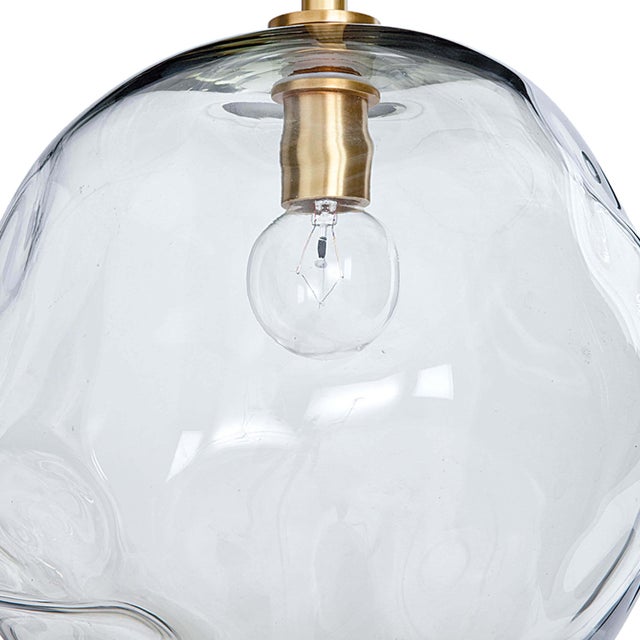 Not Yet Made - Made To Order Regina Andrew Molten Pendant Large With Smoke Glass in Natural Brass For Sale - Image 5 of 7