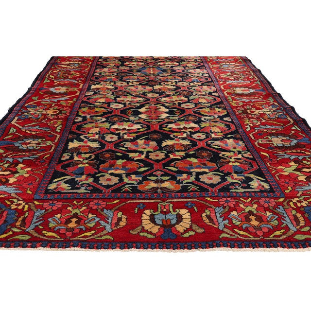 Late 19th Century Persian Bakhtiari Rug, 05'00 X 14'06 For Sale - Image 4 of 10