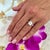 Natural Aquamarine Diamond Ring 14k W Gold 3.18 TCW Certified For Sale In New York - Image 6 of 8