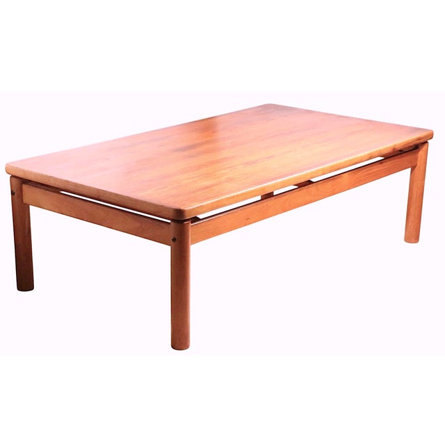 Mid-Century Modern Mid Century Danish Modern Teak Coffee Table by Trioch 1978 For Sale - Image 3 of 13