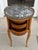Antique French Marble Top Satinwood Inlaid Side Table For Sale - Image 4 of 7