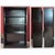 Mid-Century Modern Vintage MCM Industrial Black Steel Tanker Bookcases Book Shelves W/ Adjustable Shelves, Set of 4 For Sale - Image 3 of 18