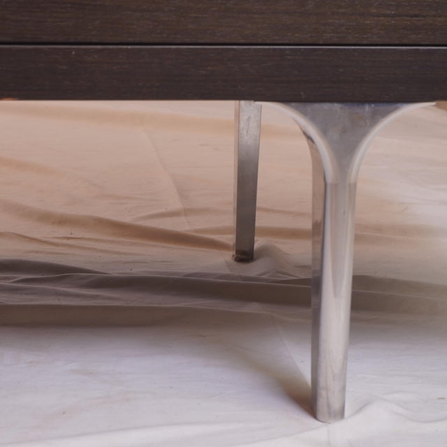 2010s Italian Potocco Wood Sideboard With Zebra Wood Top For Sale - Image 5 of 5