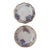 Pair of Antique Haviland French Provencial Floral Porcelain Gold Rimmed Decorative Plates For Sale