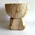 Indian Antique Indian Hand-Carved Wood Ukhali Grinder Pot Primitive Rustic Vessel 7.75" For Sale - Image 3 of 6