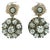 Victorian–Edwardian Diamond Daisy Drop Earrings in 18k Gold & Silver, A Pair For Sale - Image 12 of 12